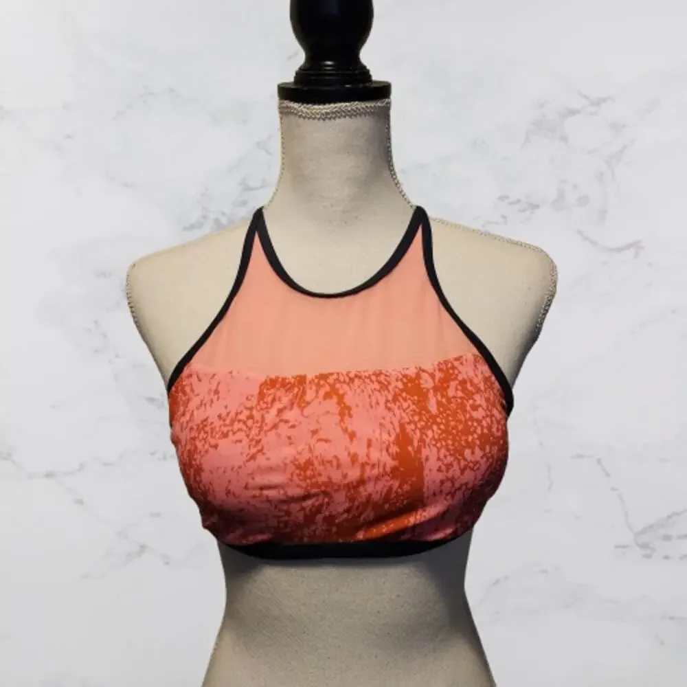 **3 for $11.00***Nike Swim Top Small Criss Cross Back Coral Lightly Padded